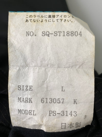 【中古品】【メンズ】 PAUL SMITH ポール・スミス 3ピース スーツ ジャケット ベスト スラックス セットアップ メンズ 141-260820-em-06-min サイズ：L カラー：ブラック 万代Net店