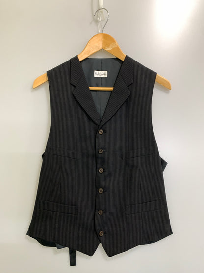 【中古品】【メンズ】 PAUL SMITH ポール・スミス 3ピース スーツ ジャケット ベスト スラックス セットアップ メンズ 141-260820-em-06-min サイズ：L カラー：ブラック 万代Net店