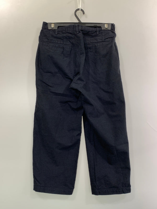 【中古品】【メンズ】 UN UNBIENT アン アンビエント 2TUCK TROUSERS ツータック トラウザーズ パンツ ボトムス 151-260822-hu-30-min サイズ：1 カラー：ネイビー 万代Net店