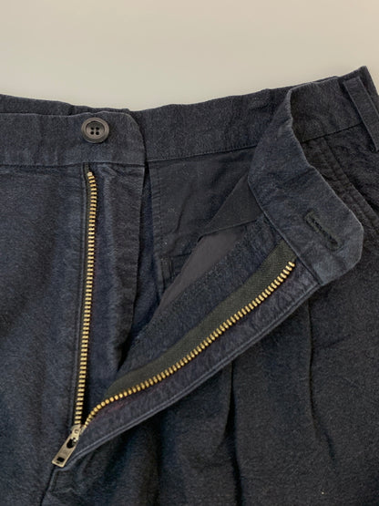 【中古品】【メンズ】 UN UNBIENT アン アンビエント 2TUCK TROUSERS ツータック トラウザーズ パンツ ボトムス 151-260822-hu-30-min サイズ：1 カラー：ネイビー 万代Net店