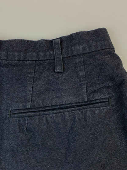 【中古品】【メンズ】 UN UNBIENT アン アンビエント 2TUCK TROUSERS ツータック トラウザーズ パンツ ボトムス 151-260822-hu-30-min サイズ：1 カラー：ネイビー 万代Net店