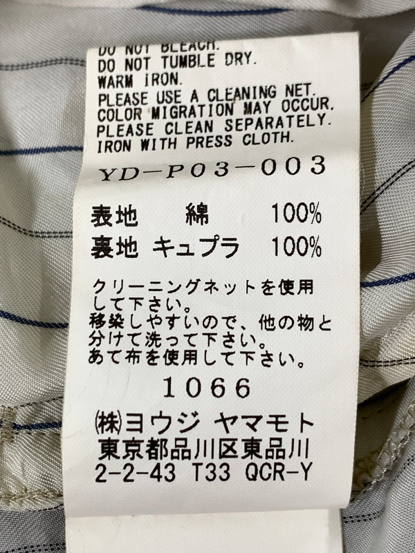 【中古品】【メンズ】 Y'S ワイズ イージーパンツ YD-P03-003 メンズ ボトムス ヨウジヤマモト ワイドシルエット 151-260820-em-02-min サイズ：1 カラー：カーキ 万代Net店