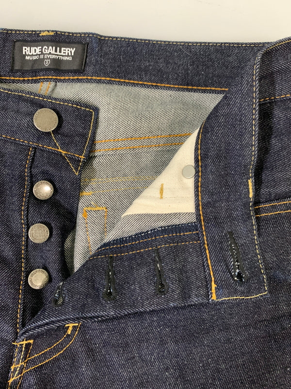 【中古品】【メンズ】 RUDE GALLERY ルードギャラリー 13.5OZ RIGID DENIM PANTS リジッド デニム パンツ 厚手 メンズ ボトムス ジーンズ ジーパン 153-260823-em-25-min カラー：インディゴ 万代Net店