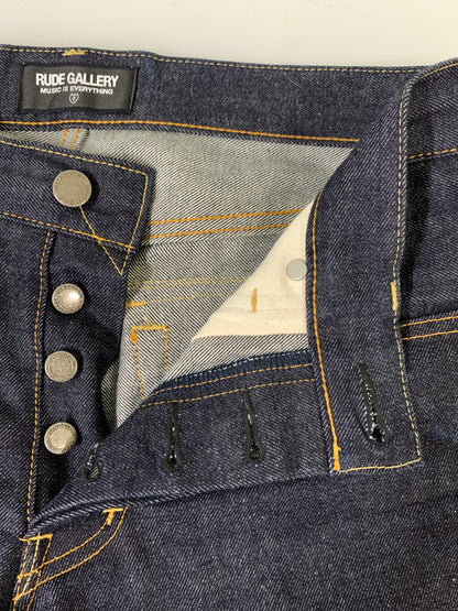 【中古品】【メンズ】 RUDE GALLERY ルードギャラリー 13.5OZ RIGID DENIM PANTS リジッド デニム パンツ 厚手 メンズ ボトムス ジーンズ ジーパン 153-260823-em-25-min カラー：インディゴ 万代Net店