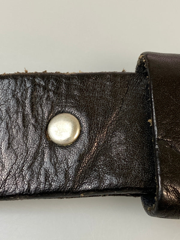 【中古品】【メンズ】 RUDE GALLERY ルードギャラリー STUDS LEATHER BELT スタッズ レザー ベルト 205-260907-yn-26-min サイズ：32 カラー：ブラック 万代Net店