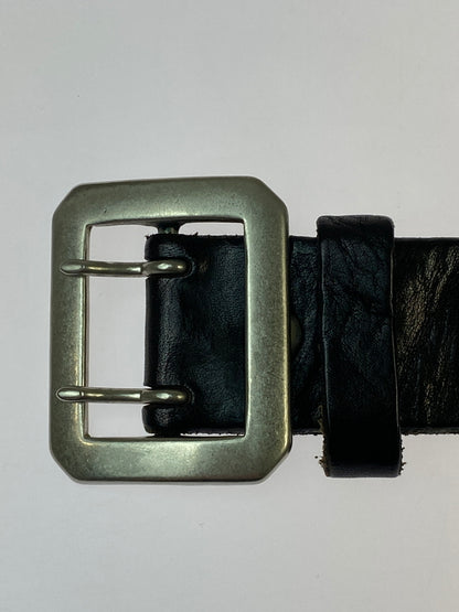 【中古品】【メンズ】 RUDE GALLERY ルードギャラリー STUDS LEATHER BELT スタッズ レザー ベルト 205-260907-yn-26-min サイズ：32 カラー：ブラック 万代Net店