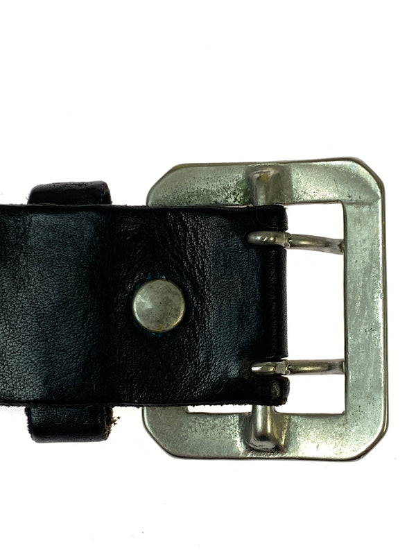 【中古品】【メンズ】 RUDE GALLERY ルードギャラリー STUDS LEATHER BELT スタッズ レザー ベルト 205-260907-yn-26-min サイズ：32 カラー：ブラック 万代Net店