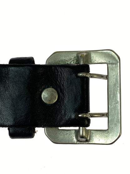 【中古品】【メンズ】 RUDE GALLERY ルードギャラリー STUDS LEATHER BELT スタッズ レザー ベルト 205-260907-yn-26-min サイズ：32 カラー：ブラック 万代Net店