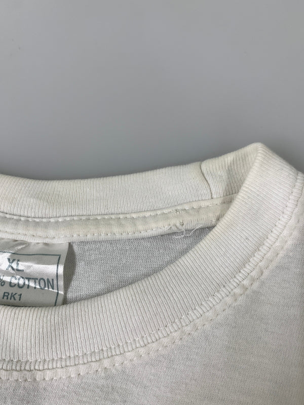 【中古品】【メンズ】 BRAIN WAVES ブレイン・ウェーブス 90S EURO TEE 90年代 ユーロ 半袖 Tシャツ メンズ トップス ヴィンテージ 146-260823-em-21-min サイズ：XL カラー：ホワイト 万代Net店