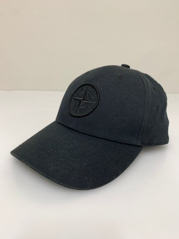 【中古品】【メンズ/レディース】 STONE ISLAND ストーンアイランド COTTON REPS CAP K1S159100996S0065 コットン レップス キャップ 帽子 185-260927-em-51-min カラー：ブラック 万代Net店