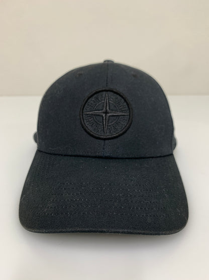 【中古品】【メンズ/レディース】 STONE ISLAND ストーンアイランド COTTON REPS CAP K1S159100996S0065 コットン レップス キャップ 帽子 185-260927-em-51-min カラー：ブラック 万代Net店