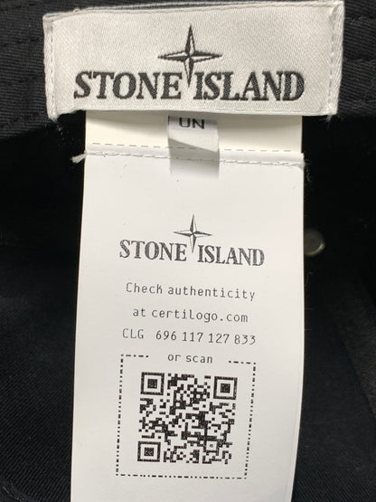 【中古品】【メンズ/レディース】 STONE ISLAND ストーンアイランド COTTON REPS CAP K1S159100996S0065 コットン レップス キャップ 帽子 185-260927-em-51-min カラー：ブラック 万代Net店