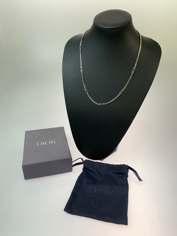 【中古品】【メンズ】 CHRISTIAN DIOR クリスチャンディオール CD ICON NECKLACE アイコン ネックレス 首飾り メンズ アクセサリー AG925 シルバー 182-260825-em-08-min カラー：シルバー 万代Net店