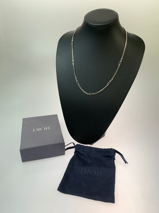 【中古品】【メンズ】 CHRISTIAN DIOR クリスチャンディオール CD ICON NECKLACE アイコン ネックレス 首飾り メンズ アクセサリー AG925 シルバー 182-260825-em-08-min カラー：シルバー 万代Net店