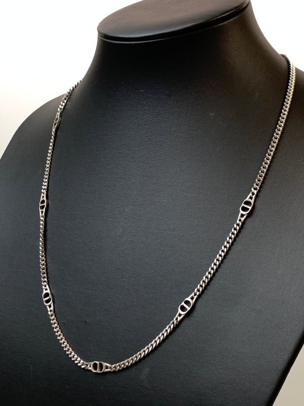 【中古品】【メンズ】 CHRISTIAN DIOR クリスチャンディオール CD ICON NECKLACE アイコン ネックレス 首飾り メンズ アクセサリー AG925 シルバー 182-260825-em-08-min カラー：シルバー 万代Net店