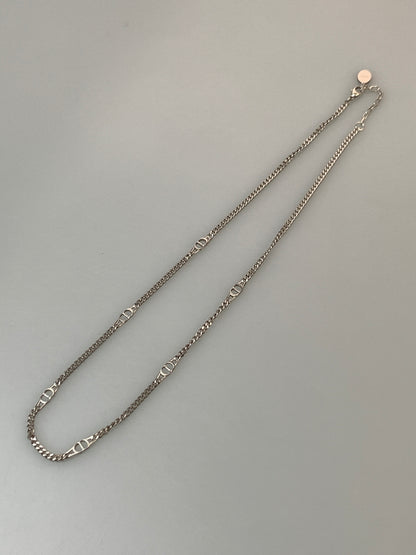 【中古品】【メンズ】 CHRISTIAN DIOR クリスチャンディオール CD ICON NECKLACE アイコン ネックレス 首飾り メンズ アクセサリー AG925 シルバー 182-260825-em-08-min カラー：シルバー 万代Net店