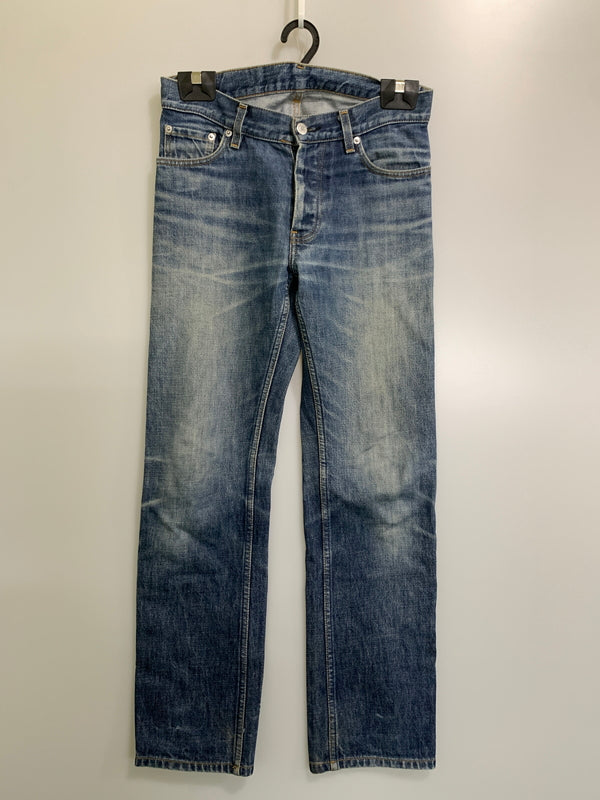 【中古品】【メンズ】 HELMUT LANG ヘルムートラング 本人期 1998 CLASSIC CUT DENIM PANTS クラシックカット デニムパンツ メンズ ボトムス ジーンズ ジーパン ヴィンテージ 152-260823-em-07-min サイズ：28 カラー：インディゴ 万代Net店