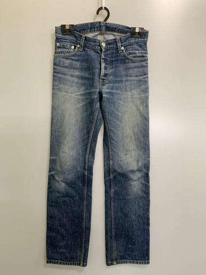 【中古品】【メンズ】 HELMUT LANG ヘルムートラング 本人期 1998 CLASSIC CUT DENIM PANTS クラシックカット デニムパンツ メンズ ボトムス ジーンズ ジーパン ヴィンテージ 152-260823-em-07-min サイズ：28 カラー：インディゴ 万代Net店