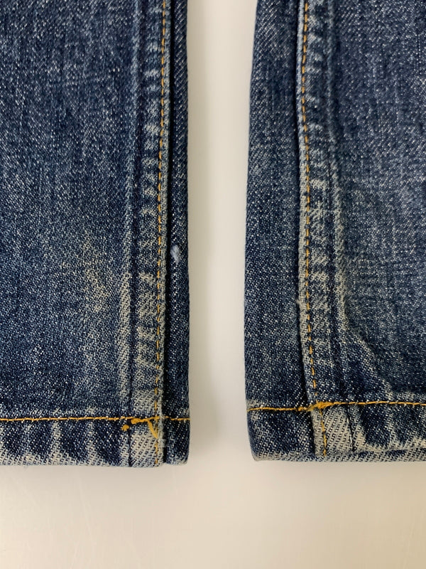 【中古品】【メンズ】 HELMUT LANG ヘルムートラング 本人期 1998 CLASSIC CUT DENIM PANTS クラシックカット デニムパンツ メンズ ボトムス ジーンズ ジーパン ヴィンテージ 152-260823-em-07-min サイズ：28 カラー：インディゴ 万代Net店