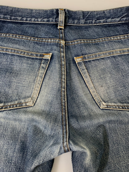 【中古品】【メンズ】 HELMUT LANG ヘルムートラング 本人期 1998 CLASSIC CUT DENIM PANTS クラシックカット デニムパンツ メンズ ボトムス ジーンズ ジーパン ヴィンテージ 152-260823-em-07-min サイズ：28 カラー：インディゴ 万代Net店