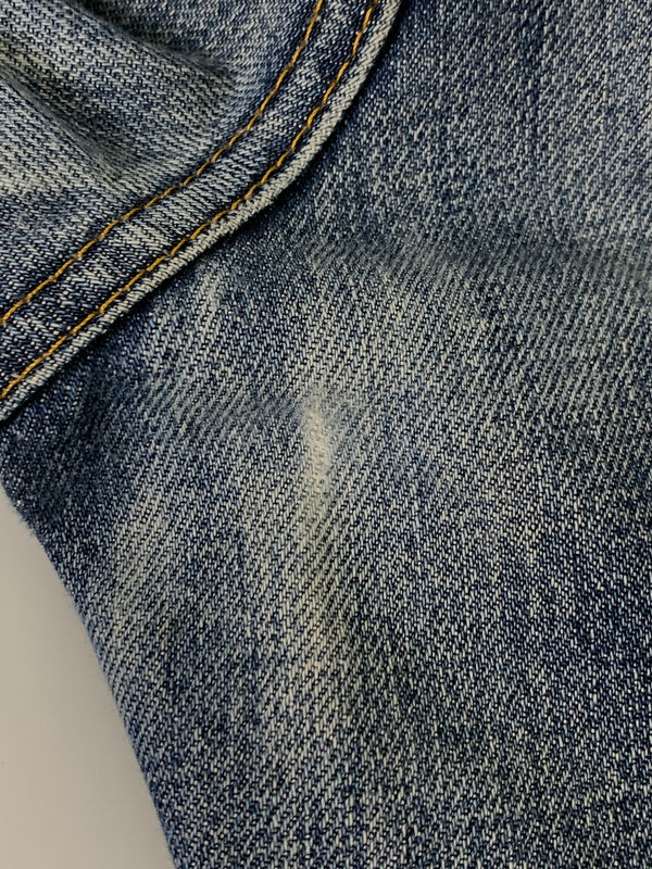 【中古品】【メンズ】 HELMUT LANG ヘルムートラング 本人期 1998 CLASSIC CUT DENIM PANTS クラシックカット デニムパンツ メンズ ボトムス ジーンズ ジーパン ヴィンテージ 152-260823-em-07-min サイズ：28 カラー：インディゴ 万代Net店