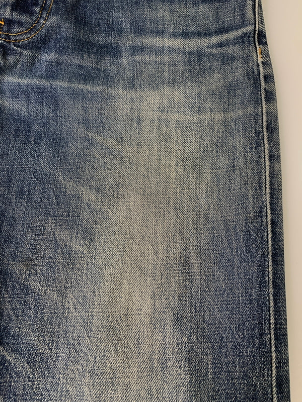 【中古品】【メンズ】 HELMUT LANG ヘルムートラング 本人期 1998 CLASSIC CUT DENIM PANTS クラシックカット デニムパンツ メンズ ボトムス ジーンズ ジーパン ヴィンテージ 152-260823-em-07-min サイズ：28 カラー：インディゴ 万代Net店