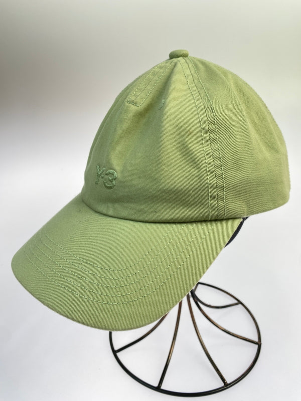 【中古品】【メンズ/レディース】 Y-3 ワイスリー LOGO CAP JW7356 ロゴ キャップ 帽子 ベースボールキャップ 185-260830-em-56-min サイズ：free カラー：ライトグリーン 万代Net店
