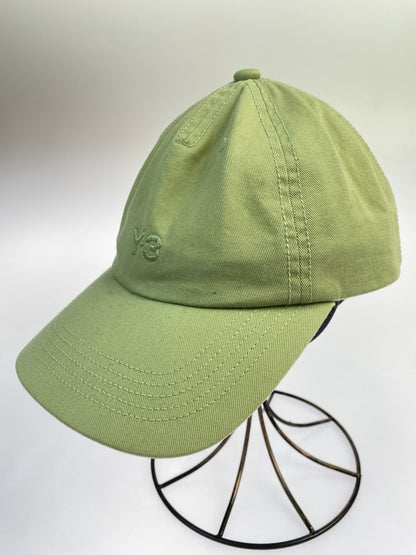 【中古品】【メンズ/レディース】 Y-3 ワイスリー LOGO CAP JW7356 ロゴ キャップ 帽子 ベースボールキャップ 185-260830-em-56-min サイズ：free カラー：ライトグリーン 万代Net店
