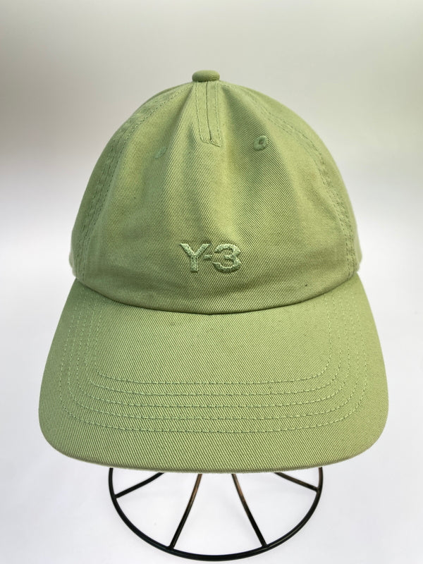【中古品】【メンズ/レディース】 Y-3 ワイスリー LOGO CAP JW7356 ロゴ キャップ 帽子 ベースボールキャップ 185-260830-em-56-min サイズ：free カラー：ライトグリーン 万代Net店