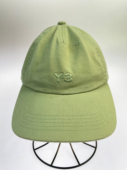 【中古品】【メンズ/レディース】 Y-3 ワイスリー LOGO CAP JW7356 ロゴ キャップ 帽子 ベースボールキャップ 185-260830-em-56-min サイズ：free カラー：ライトグリーン 万代Net店