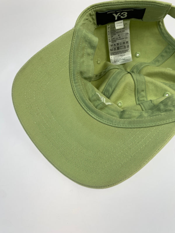 【中古品】【メンズ/レディース】 Y-3 ワイスリー LOGO CAP JW7356 ロゴ キャップ 帽子 ベースボールキャップ 185-260830-em-56-min サイズ：free カラー：ライトグリーン 万代Net店