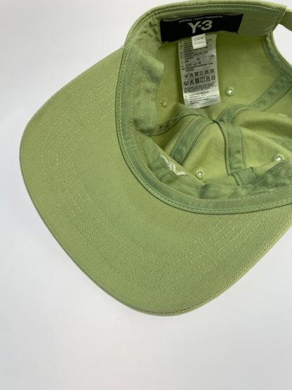 【中古品】【メンズ/レディース】 Y-3 ワイスリー LOGO CAP JW7356 ロゴ キャップ 帽子 ベースボールキャップ 185-260830-em-56-min サイズ：free カラー：ライトグリーン 万代Net店