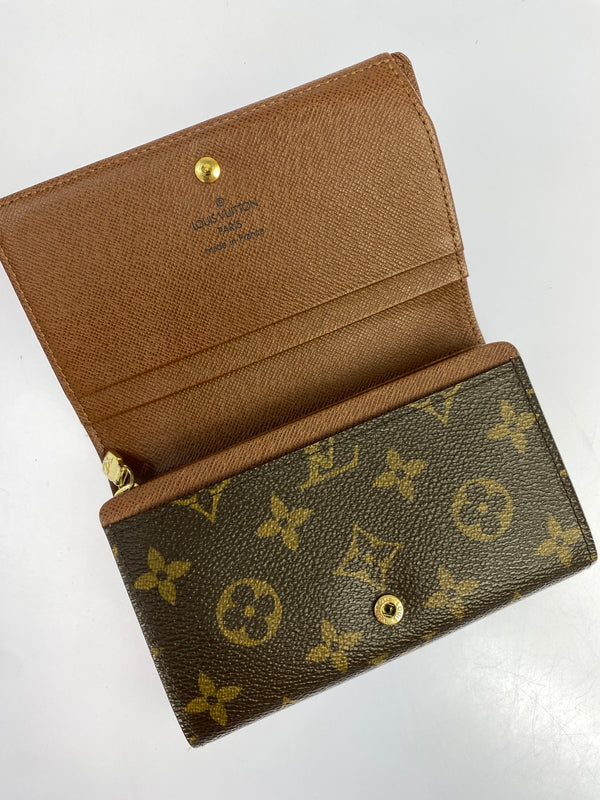 【中古品】【メンズ/レディース】 LOUIS VUITTON ルイ ヴィトン モノグラム ポルトモネビエトレゾール M61730 SP1004 ウォレット 財布 179-260827-hu-09-min カラー：ブラウン 万代Net店