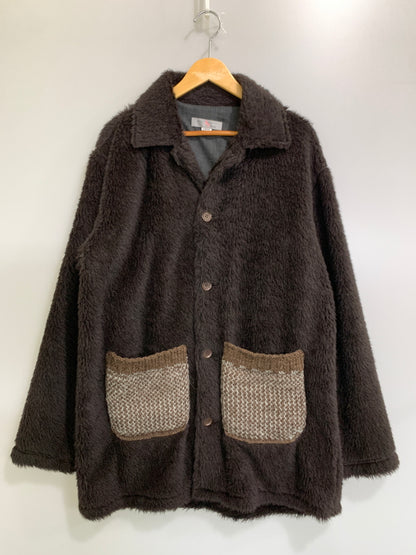 【中古品】【メンズ】 BEAUTY&YOUTH×TUBE ビューティ アンド ユース チューブ FUR JACKET ファージャケット TC-4431 上着 アウター 147-260829-hu-06-min サイズ：Ｌ カラー：ブラウン 万代Net店