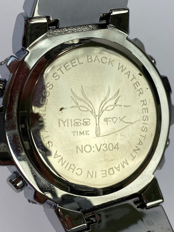 【中古品】【メンズ】 MISS FOX ミス フォックス V304 デジタル 時計 腕時計 ウォッチ 198-260827-hu-18-min カラー：シルバー 万代Net店