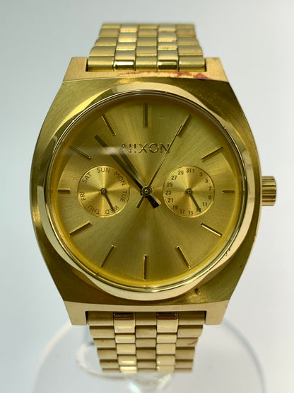 【中古品】【メンズ】 NIXON ニクソン THE TIME TELLER DELUXE A922-502 ザ タイムテラー デラックス 腕時計 ウォッチ アメリカ 198-260825-em-07-min カラー：ゴールド 万代Net店