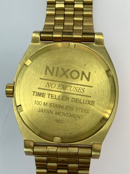 【中古品】【メンズ】 NIXON ニクソン THE TIME TELLER DELUXE A922-502 ザ タイムテラー デラックス 腕時計 ウォッチ アメリカ 198-260825-em-07-min カラー：ゴールド 万代Net店