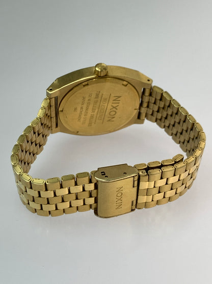 【中古品】【メンズ】 NIXON ニクソン THE TIME TELLER DELUXE A922-502 ザ タイムテラー デラックス 腕時計 ウォッチ アメリカ 198-260825-em-07-min カラー：ゴールド 万代Net店