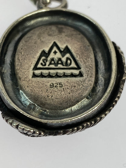 【中古品】【メンズ】 SAAD サード SV925 ターコイズ イーグル ペンダントトップ チェーンなし ネックレス アクセサリー 197-260827-hu-17-min カラー：シルバー 万代Net店