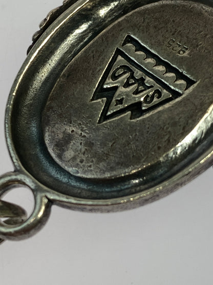 【中古品】【メンズ】 SAAD サード SV925 ターコイズ イーグル ペンダントトップ チェーンなし ネックレス アクセサリー 197-260827-hu-17-min カラー：シルバー 万代Net店
