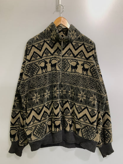 【中古品】【メンズ】 ALPS アルプス 90S USA製 HALF ZIP FLEECE 90年代 ハーフ ジップ フリース アウター プルオーバー 146-260829-hu-05-min サイズ：タグ破損のため不明 カラー：ブラウン/ブラック 万代Net店