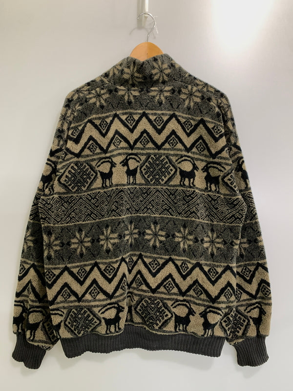 【中古品】【メンズ】 ALPS アルプス 90S USA製 HALF ZIP FLEECE 90年代 ハーフ ジップ フリース アウター プルオーバー 146-260829-hu-05-min サイズ：タグ破損のため不明 カラー：ブラウン/ブラック 万代Net店