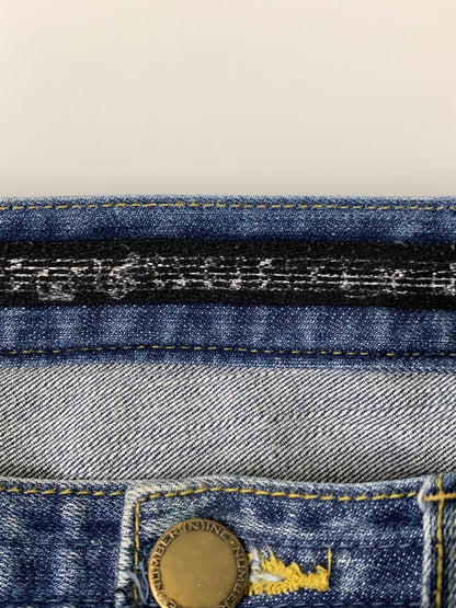 【中古品】【メンズ】 NUMBER(N)INE ナンバーナイン SKINNY DENIM PANTS スキニー デニム パンツ ボトムス ジーパン 151-260829-hu-10-min サイズ：M（46-48） カラー：ブルーインディゴ 万代Net店
