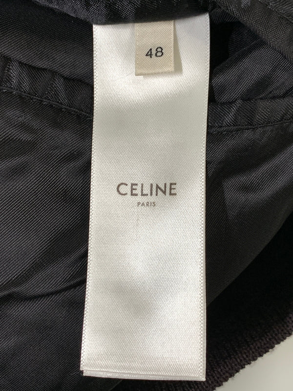 【中古美品】【メンズ】 CELINE セリーヌ 22AW TEDDY JACKET WITH STAND UP COLLAR IN CHECKED WOOL 2V20L826R テディ ジャケット 141-260823-em-01-min サイズ：48 カラー：ブラウン系 万代Net店