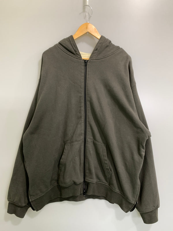 【中古品】【メンズ】 FOG ESSENTIALS エフオージー エッセンシャルズ HEAVY WEIGHT THERMAL ZIP HOODIE ヘビー ウェイト サーマル ジップ フーディー メンズ アウター フード付き パーカー 142-260823-em-11-min サイズ：L カラー：グレー 万代Net店