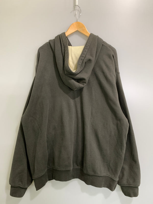 【中古品】【メンズ】 FOG ESSENTIALS エフオージー エッセンシャルズ HEAVY WEIGHT THERMAL ZIP HOODIE ヘビー ウェイト サーマル ジップ フーディー メンズ アウター フード付き パーカー 142-260823-em-11-min サイズ：L カラー：グレー 万代Net店