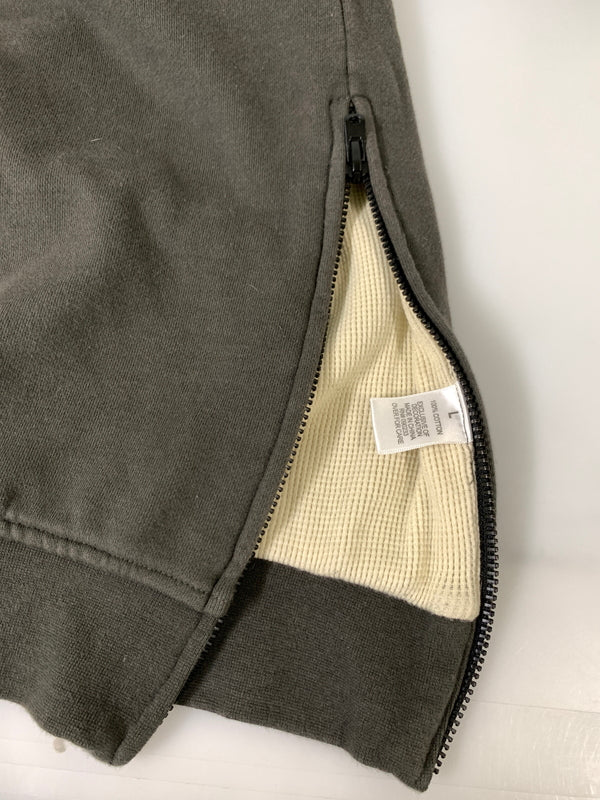 【中古品】【メンズ】 FOG ESSENTIALS エフオージー エッセンシャルズ HEAVY WEIGHT THERMAL ZIP HOODIE ヘビー ウェイト サーマル ジップ フーディー メンズ アウター フード付き パーカー 142-260823-em-11-min サイズ：L カラー：グレー 万代Net店