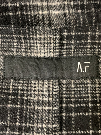 【中古品】【メンズ】 A.F ARTEFACT エーエフ アーティファクト SNAPPED OVER SHIRT スナップ ボタン オーバー サイズ シャツ メンズ ライトアウター 長袖シャツ 140-260823-em-03-min サイズ：3 カラー：ブラック/グレー 万代Net店