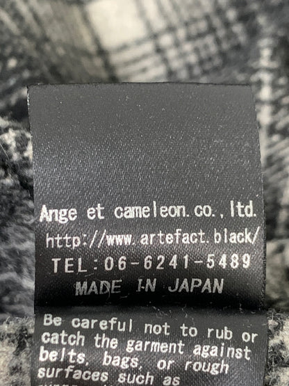【中古品】【メンズ】 A.F ARTEFACT エーエフ アーティファクト SNAPPED OVER SHIRT スナップ ボタン オーバー サイズ シャツ メンズ ライトアウター 長袖シャツ 140-260823-em-03-min サイズ：3 カラー：ブラック/グレー 万代Net店