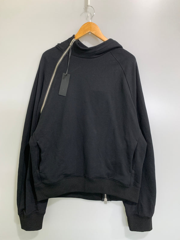 【中古品】【メンズ】 HELIOT EMIL ヘリオット エミル ZIP HOODIE ジップ フーディー パーカー メンズ ファスナー フード付き スウェット 141-260823-em-12-min サイズ：XL カラー：ブラック 万代Net店